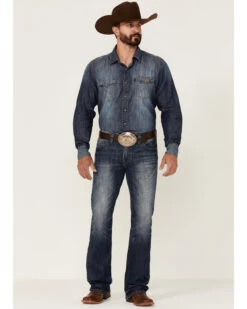 Rock & Roll Denim Men's Medium Wash Pistol Regular Bootcut Jeans -Ariat Shop 2000351103 400 P3