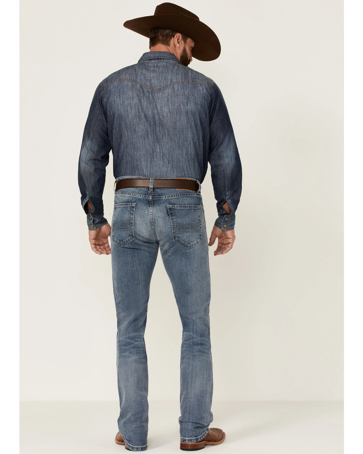 Rock & Roll Denim Men's Hooey Light Vintage Wash Revolver Stretch Slim Straight Jeans 3 Rock & Roll Denim Men's Hooey Light Vintage Wash Revolver Stretch Slim Straight Jeans