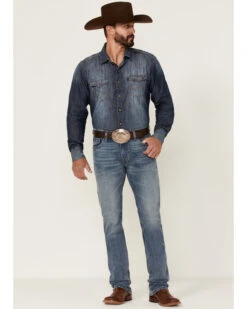 Rock & Roll Denim Men's Hooey Light Vintage Wash Revolver Stretch Slim Straight Jeans 8 Rock & Roll Denim Men's Hooey Light Vintage Wash Revolver Stretch Slim Straight Jeans -Ariat Shop 2000351106 400 P3