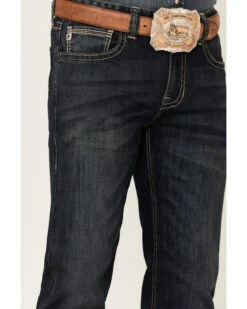 Rock & Roll Denim Men's Vintage Dark Revolver Stretch Slim Straight Jeans -Ariat Shop 2000351108 400 P4