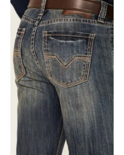 Rock & Roll Denim Men's Vintage Dark Wash Double Barrel Relaxed Straight Jeans -Ariat Shop 2000351110 400 P2