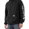 Carhartt Men's FR Force Midweight Sleeve Logo Hooded Work Sweatshirt - Tall -Ariat Shop 2000353063 001 P1