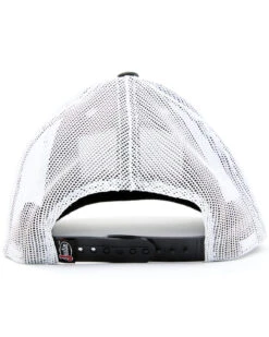 Justin Men's Black Thin Line Embroidered Flag Mesh-Back Ball Cap -Ariat Shop 2000353915 001 P3