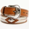 Cody James Men's Embossed Basketweave Rawhide Western Belt -Ariat Shop 2000354049 280 P1