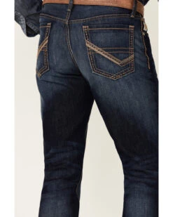 Cinch Men's Ian Dark Stonewash Rigid Slim Bootcut Jeans -Ariat Shop 2000355909 402 P4