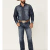 Cinch Men's White Label Medium Stonewash Performance Stretch Relaxed Straight Jeans -Ariat Shop 2000355910 402 P1