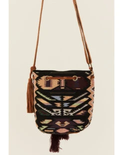 Prime Time Jewelry Women's Southwestern Pattern Canvas Bucket Bag -Ariat Shop 2000357081 280 P3