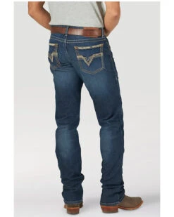 Rock 47 By Wrangler Men's Ruckett Dark Wash Stretch Slim Straight Jeans -Ariat Shop 2000358077 400 P3