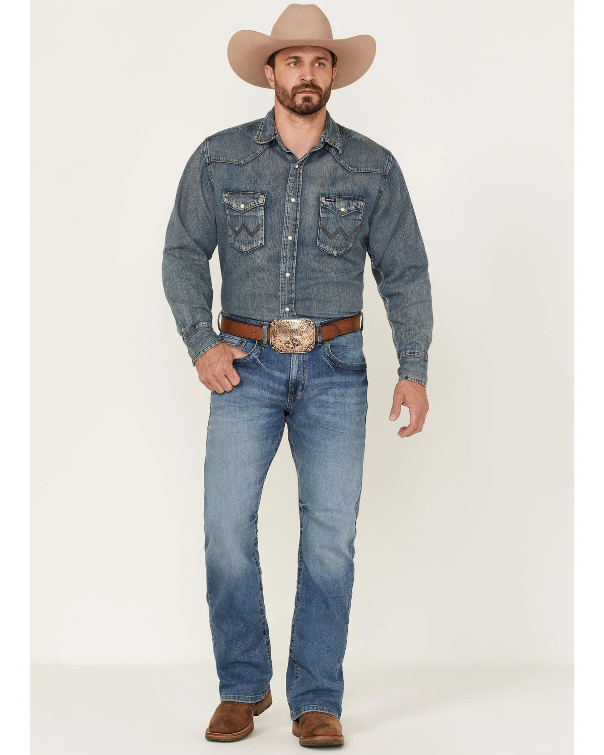 Rock 47 By Wrangler Men's Bayshore Medium Stretch Slim Bootcut Jeans 3 Rock 47 By Wrangler Men's Bayshore Medium Stretch Slim Bootcut Jeans