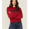 Wrangler Women's Chenille Logo Cropped Sweatshirt