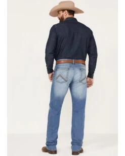 Rock 47 By Wrangler Men's Barlow Light Wash Slim Straight Jeans -Ariat Shop 2000359726 412 P3