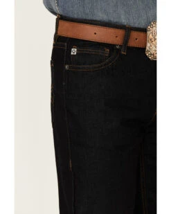 Rock & Roll Denim Men's Hooey Dark Wash Double Barrel Relaxed Stackable Bootcut Jeans -Ariat Shop 2000360315 400 P4