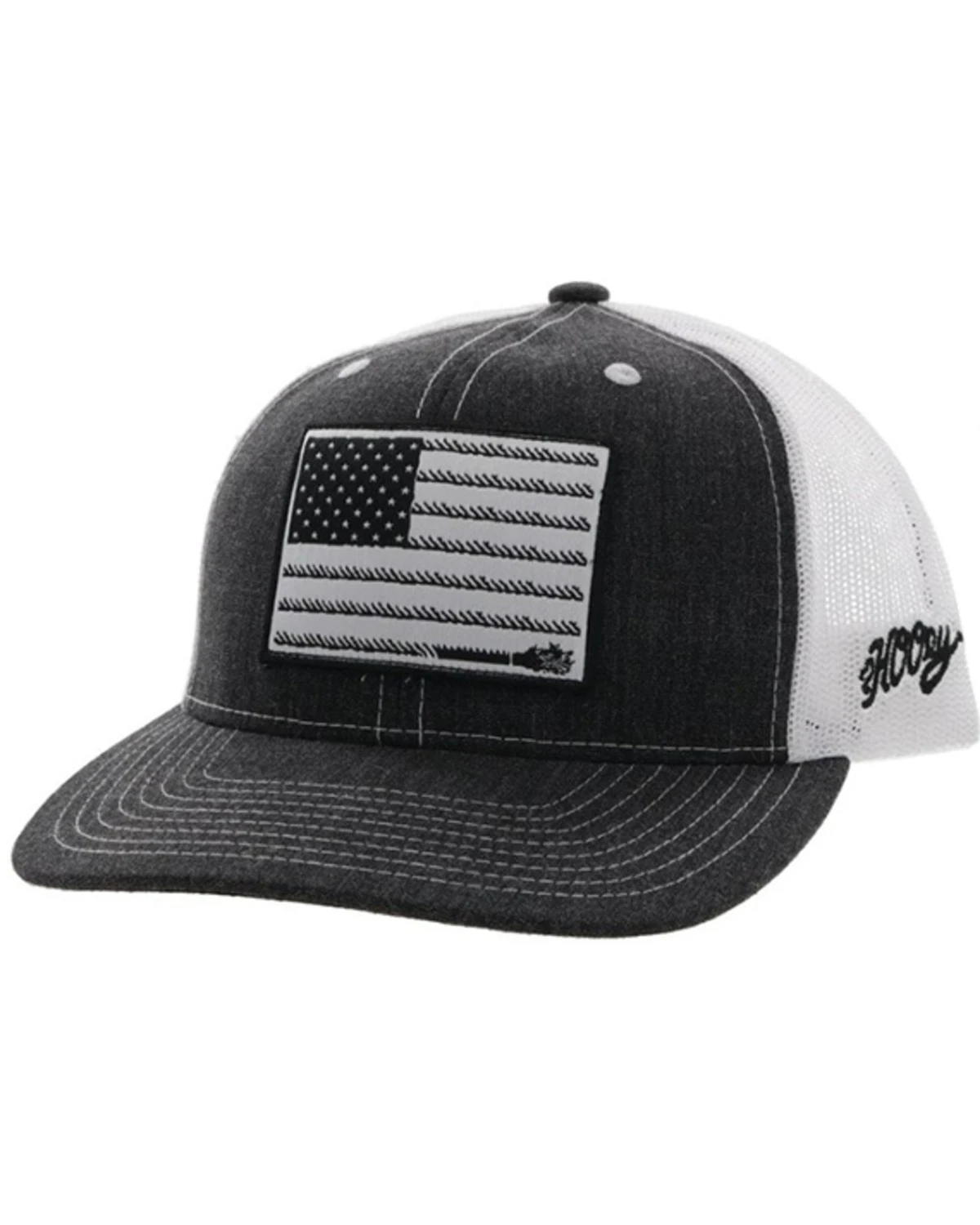 Hooey Kids' Liberty Roper Flag Patch Mesh Back Trucker Cap 3 Hooey Kids' Liberty Roper Flag Patch Mesh Back Trucker Cap