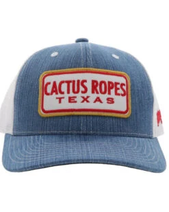 Hooey Kids' Denim Cactus Ropes Patch Mesh Back Trucker Cap -Ariat Shop 2000361551 402 P3