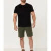 Wrangler ATG Men's All-Terrain Deep Olive Asymmetric Cargo Shorts -Ariat Shop 2000361703 341 P1