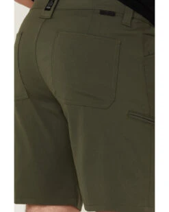 Wrangler ATG Men's All-Terrain Deep Olive Asymmetric Cargo Shorts 9 Wrangler ATG Men's All-Terrain Deep Olive Asymmetric Cargo Shorts -Ariat Shop 2000361703 341 P4