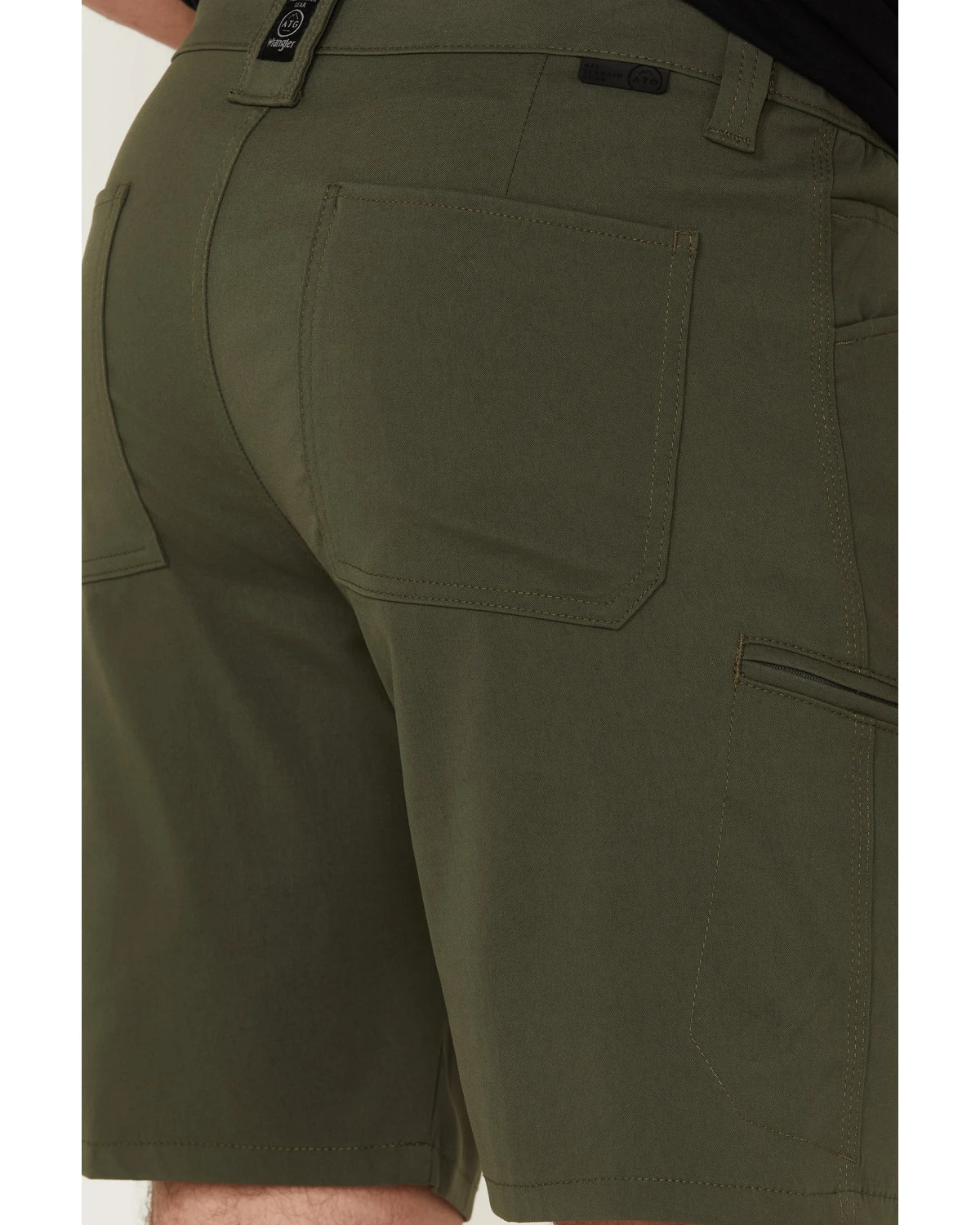 Wrangler ATG Men's All-Terrain Deep Olive Asymmetric Cargo Shorts 6 Wrangler ATG Men's All-Terrain Deep Olive Asymmetric Cargo Shorts - Image 4