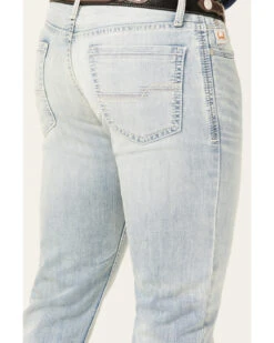 Cinch Men's Ian Light Stonewash Performance Stretch Slim Bootcut Jeans -Ariat Shop 2000362747 402 P4
