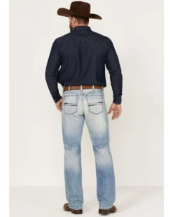 Cinch Men's Light Stonewash White Label Peformance Stretch Relaxed Straight Jeans -Ariat Shop 2000362805 402 P3