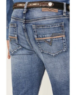 Cody James Men's Dice House Medium Wash Stretch Stackable Straight Jeans -Ariat Shop 2000364920 414 P4