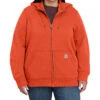 Carhartt Women's Earthan Clay Midweight Zip-Front Hooded Work Jacket - Plus -Ariat Shop 2000367075 220 P1