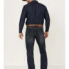 Rock & Roll Denim Men's Hooey Dark Wash Double Barrel Reflex Stackable Bootcut Jeans -Ariat Shop 2000367638 201 P1