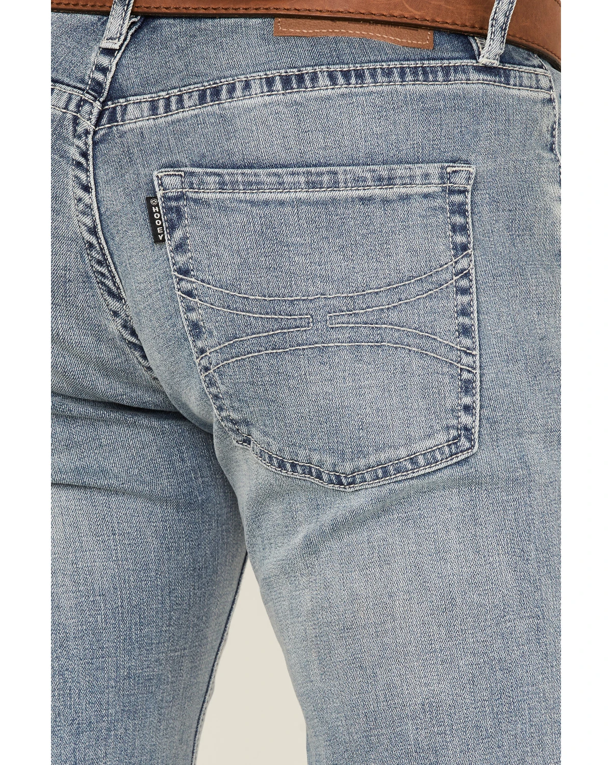 Rock & Roll Denim Men's Hooey Light Vintage Wash Revolver Stretch Slim Straight Jeans 4 Rock & Roll Denim Men's Hooey Light Vintage Wash Revolver Stretch Slim Straight Jeans - Image 2