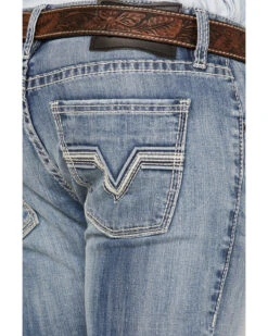 Rock & Roll Denim Men's Rifle Light Wash Reflex Stretch Skinny Jeans -Ariat Shop 2000367644 204 P2