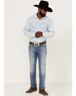 Rock & Roll Denim Men's Rifle Light Wash Reflex Stretch Skinny Jeans -Ariat Shop 2000367644 204 P3