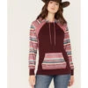 Hooey Women's Serape Stripe Contrast Print Savannah Hoodie 1 Hooey Women's Serape Stripe Contrast Print Savannah Hoodie -Ariat Shop 2000369090 642 P1