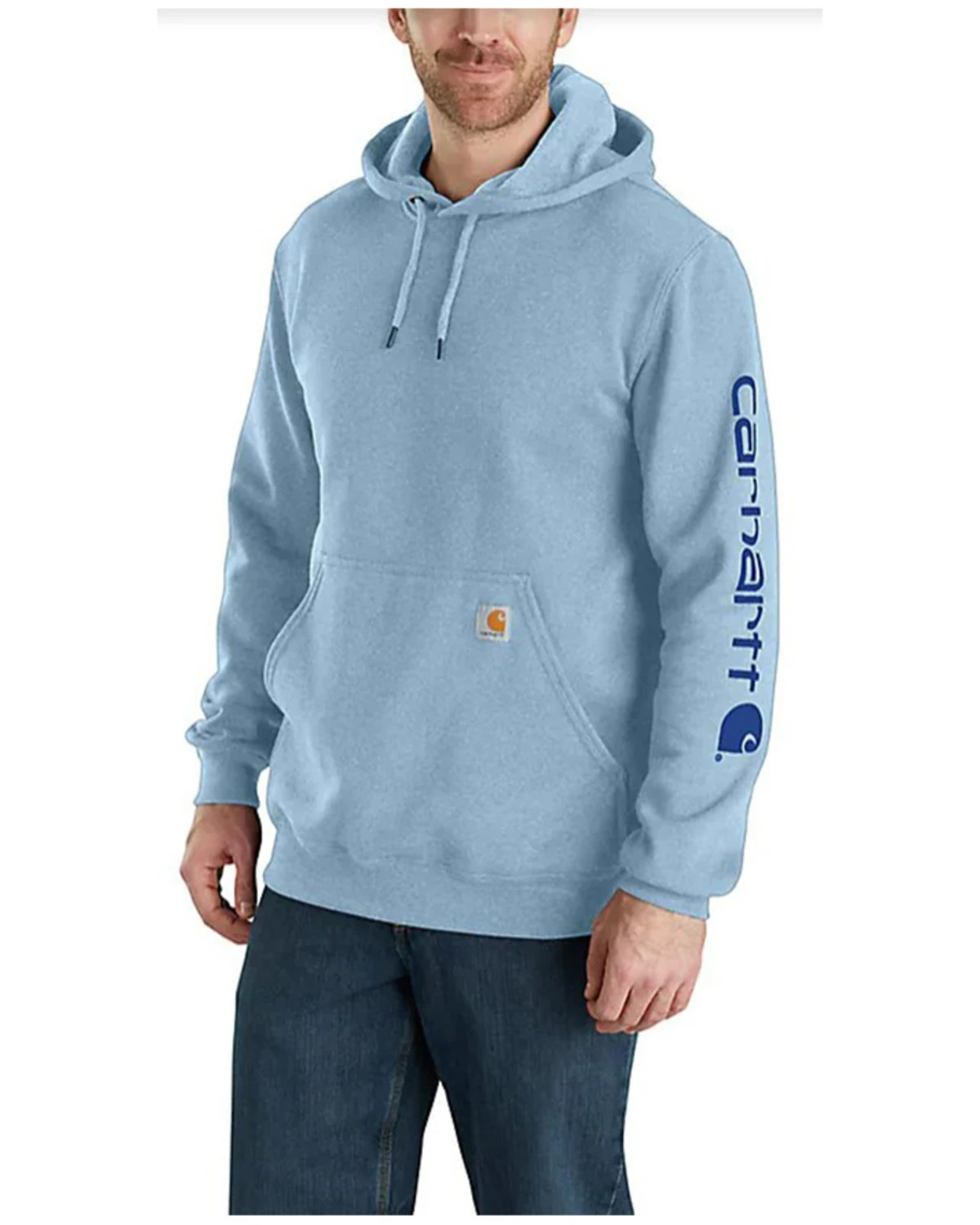 Carhartt Men's Loose Fit Midweight Logo Sleeve Graphic Hooded Sweatshirt - Big & Tall 3 Carhartt Men's Loose Fit Midweight Logo Sleeve Graphic Hooded Sweatshirt - Big & Tall