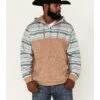 Hooey Men's Jimmy Multi-Colored Stripe 1/4 Button Hooded Pullover Sweatshirt -Ariat Shop 2000370561 280 P1