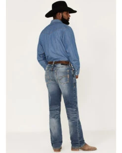 Ariat Men's M2 Dakota Wilson Medium Wash Stretch Relaxed Stackable Bootcut Jeans -Ariat Shop 2000371949 400 P3