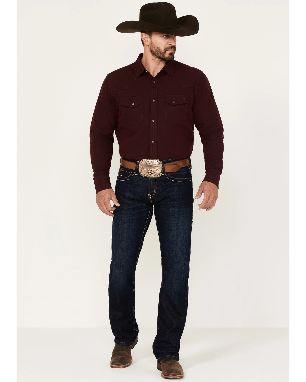 Ariat Men's M7 Rockport Ranger Dark Wash Slim Straight Jeans 3 Ariat Men's M7 Rockport Ranger Dark Wash Slim Straight Jeans