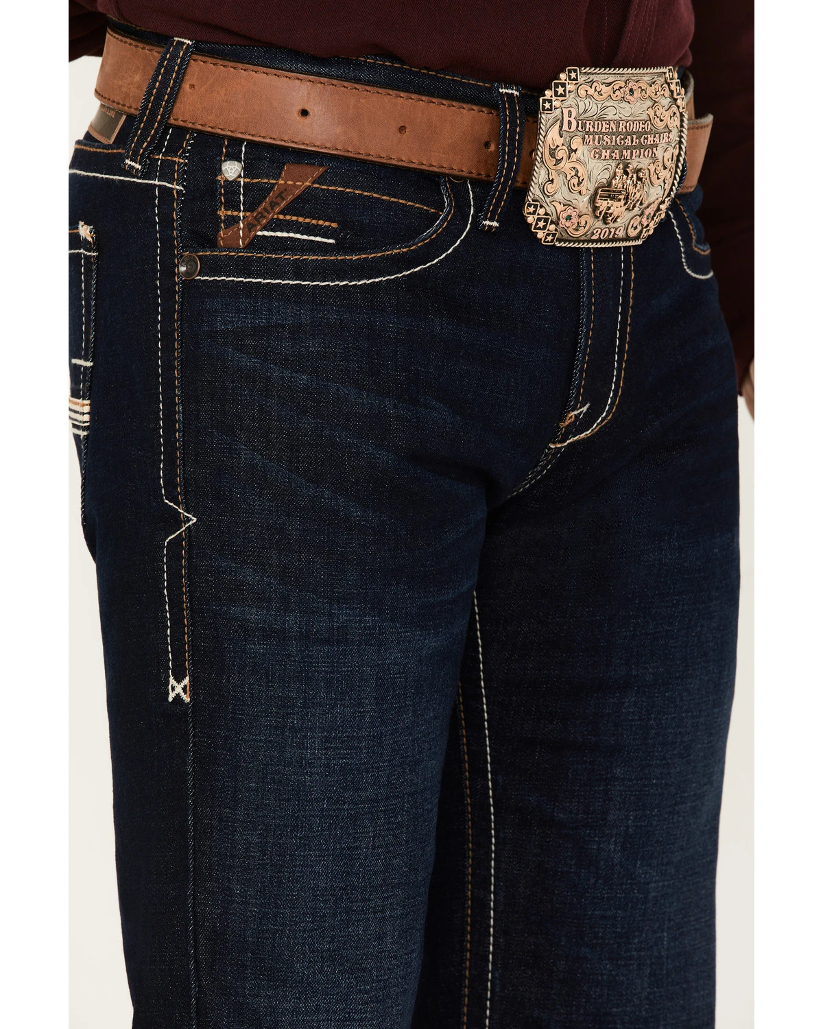 Ariat Men's M7 Rockport Ranger Dark Wash Slim Straight Jeans 4 Ariat Men's M7 Rockport Ranger Dark Wash Slim Straight Jeans - Image 2