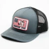 Oil Field Hats Men's Sniper Pig America Flag Rubber Patch Mesh Back Ball Cap -Ariat Shop 2000372465 022 P1