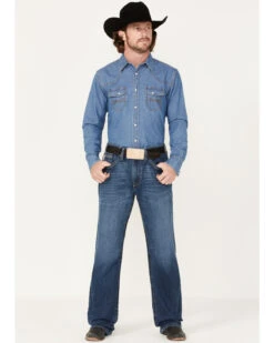 Cinch Men's Grant Medium Wash Relaxed Bootcut Performance Jeans