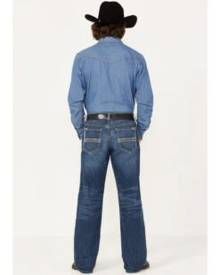 Cinch Men's Grant Medium Wash Relaxed Bootcut Performance Jeans -Ariat Shop 2000373442 402 P3