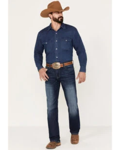 Cinch Men's Ian Medium Wash Slim Boot Performance Stretch Denim Jeans