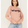 Wrangler Retro Women's Embroidered Logo Sweatshirt -Ariat Shop 2000374076 681 P1