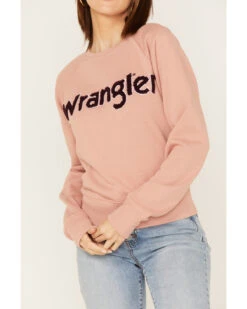 Wrangler Retro Women's Embroidered Logo Sweatshirt -Ariat Shop 2000374076 681 P3