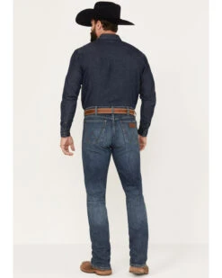 Wrangler Retro Men's 88MWP Enerjean Dark Wash Slim Straight Stretch Denim Jeans -Ariat Shop 2000374573 416 P3