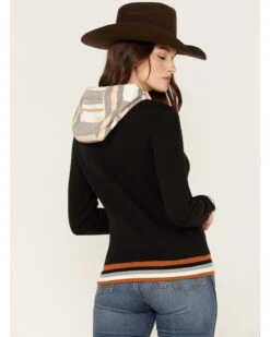 RANK 45 Women's Logo Southwestern Contrast Hoodie -Ariat Shop 2000374960 001 P4