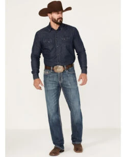 Rock & Roll Denim Men's Medium Wash Vintage Reflex Straight Jeans -Ariat Shop 2000375480 414 P3