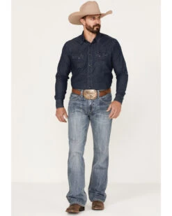 Rock & Roll Denim Men's Relaxed Fit Ladder Stitch Bootcut Jeans -Ariat Shop 2000375482 414 P3