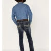 Rock & Roll Denim Men's Rifle Dark Wash Vintage Reflex Slim Stretch Skinny Jeans 1 Rock & Roll Denim Men's Rifle Dark Wash Vintage Reflex Slim Stretch Skinny Jeans -Ariat Shop 2000375489 416 P1
