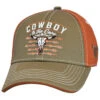 Cowboy Hardware Boys' Two-Tone Brown & Orange Cowboy To The Core Baseball Cap -Ariat Shop 2000375735 001 P1