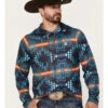 Rock & Roll Denim Men's Southwestern Stripe Print Hooded Sweatshirt -Ariat Shop 2000376207 900 P1