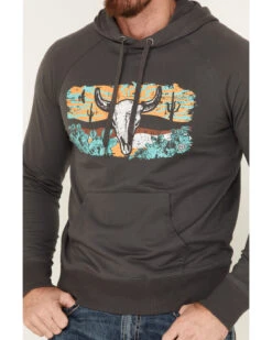 Rock & Roll Denim Men's Skull Scenic Graphic Hooded Sweatshirt -Ariat Shop 2000376215 022 P3