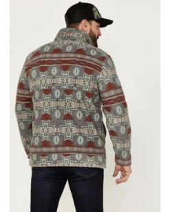 Powder River Outfitters Men's 1/2 Zip Southwestern Print Fleece Sweatshirt -Ariat Shop 2000376231 022 P4